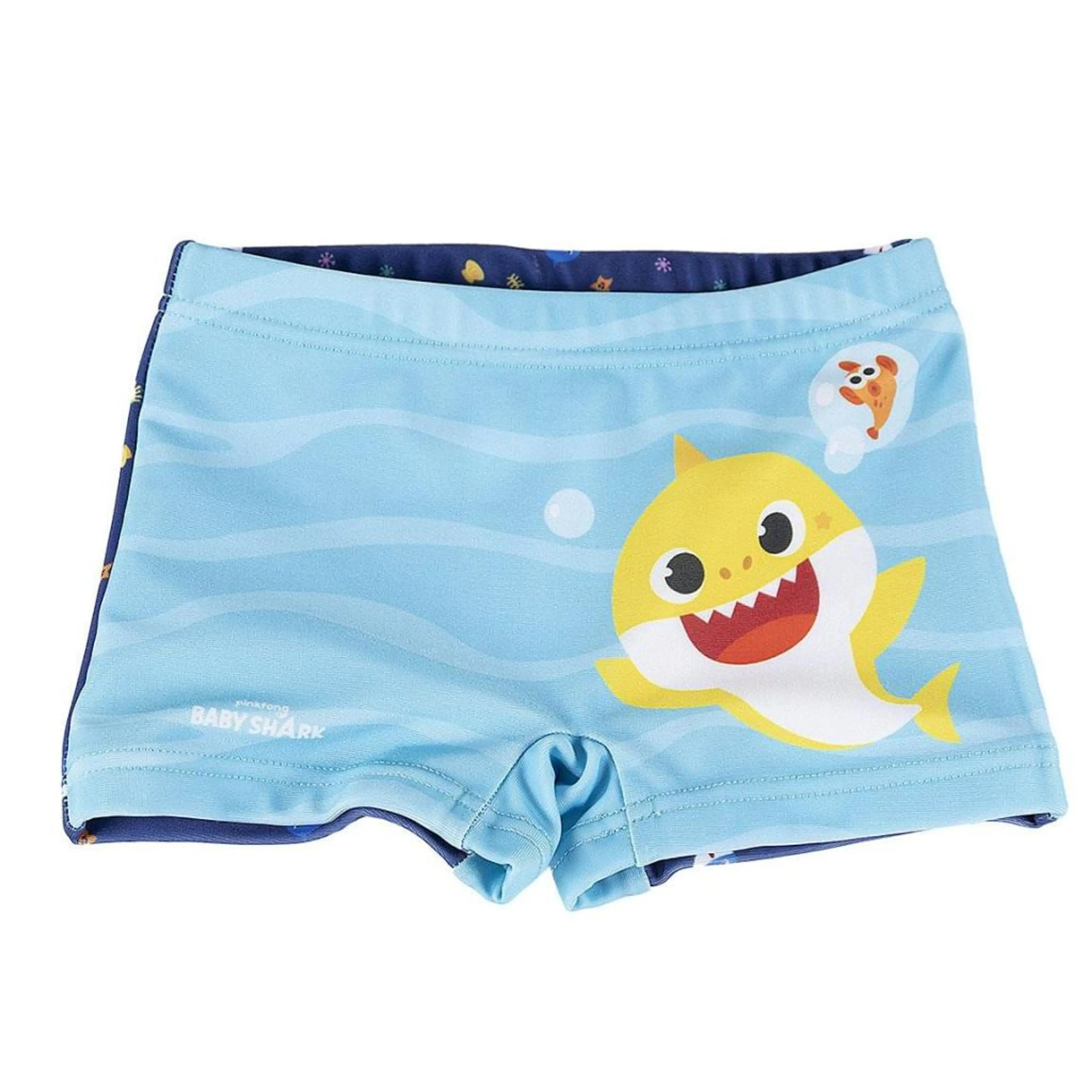 Бански костюм с щампа на Baby Shark за бебе, син