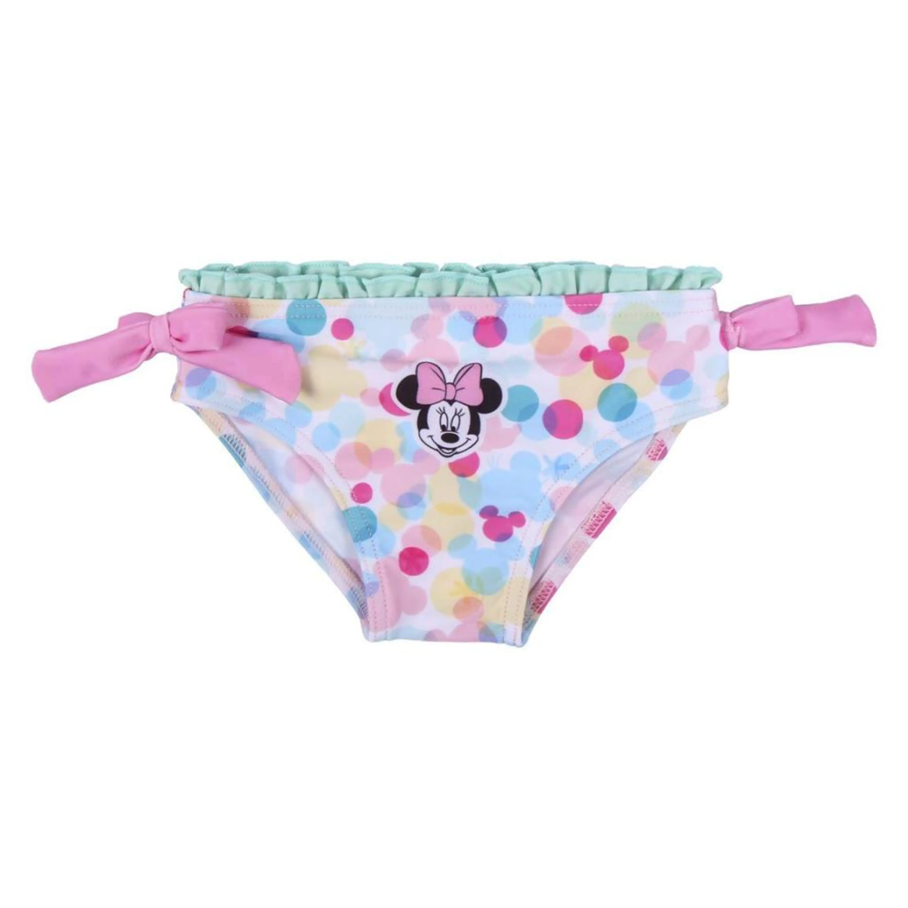 Бански костюм с щампа на Minnie Mouse за бебе, многоцветен