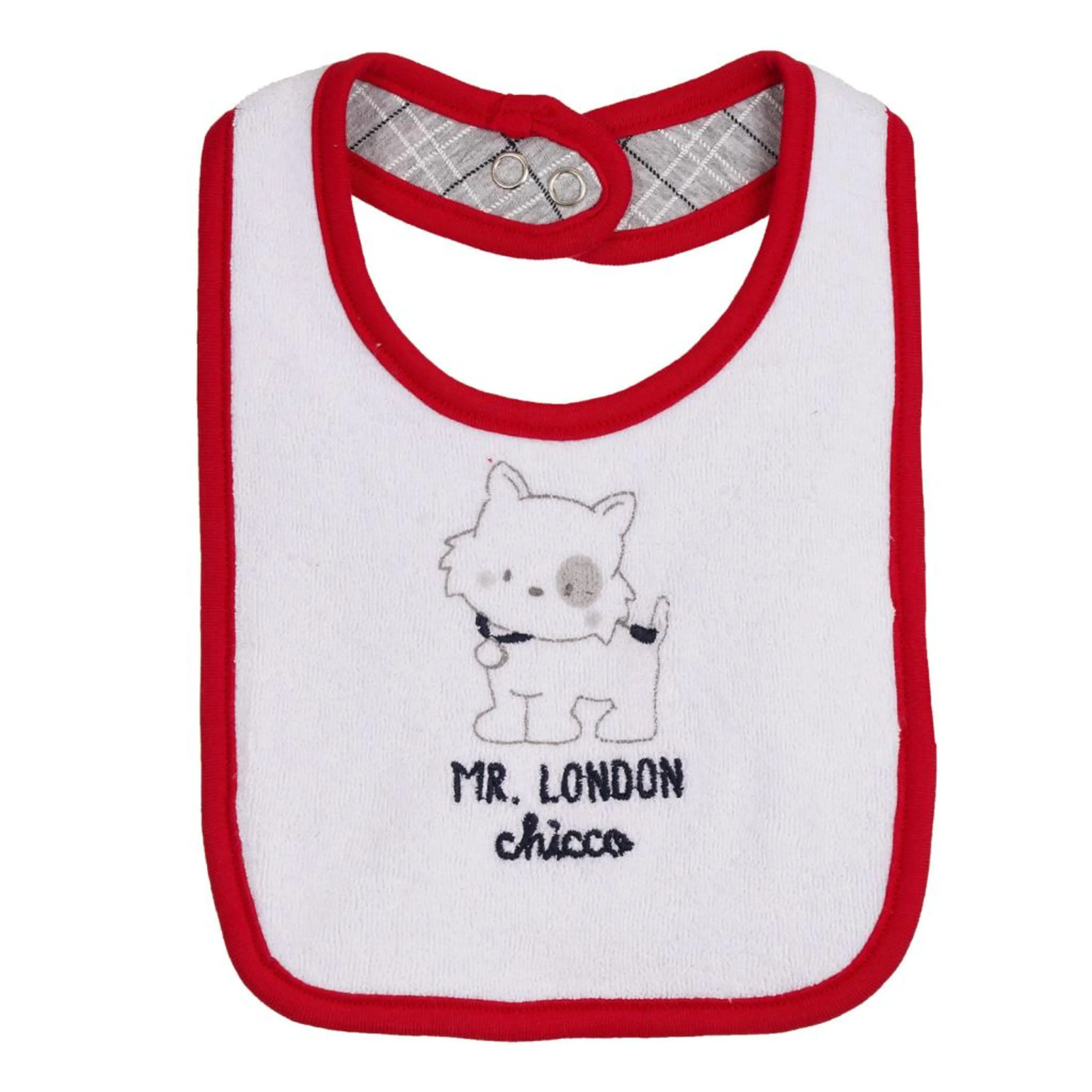 Лигавник MR.LONDON за бебе, бял