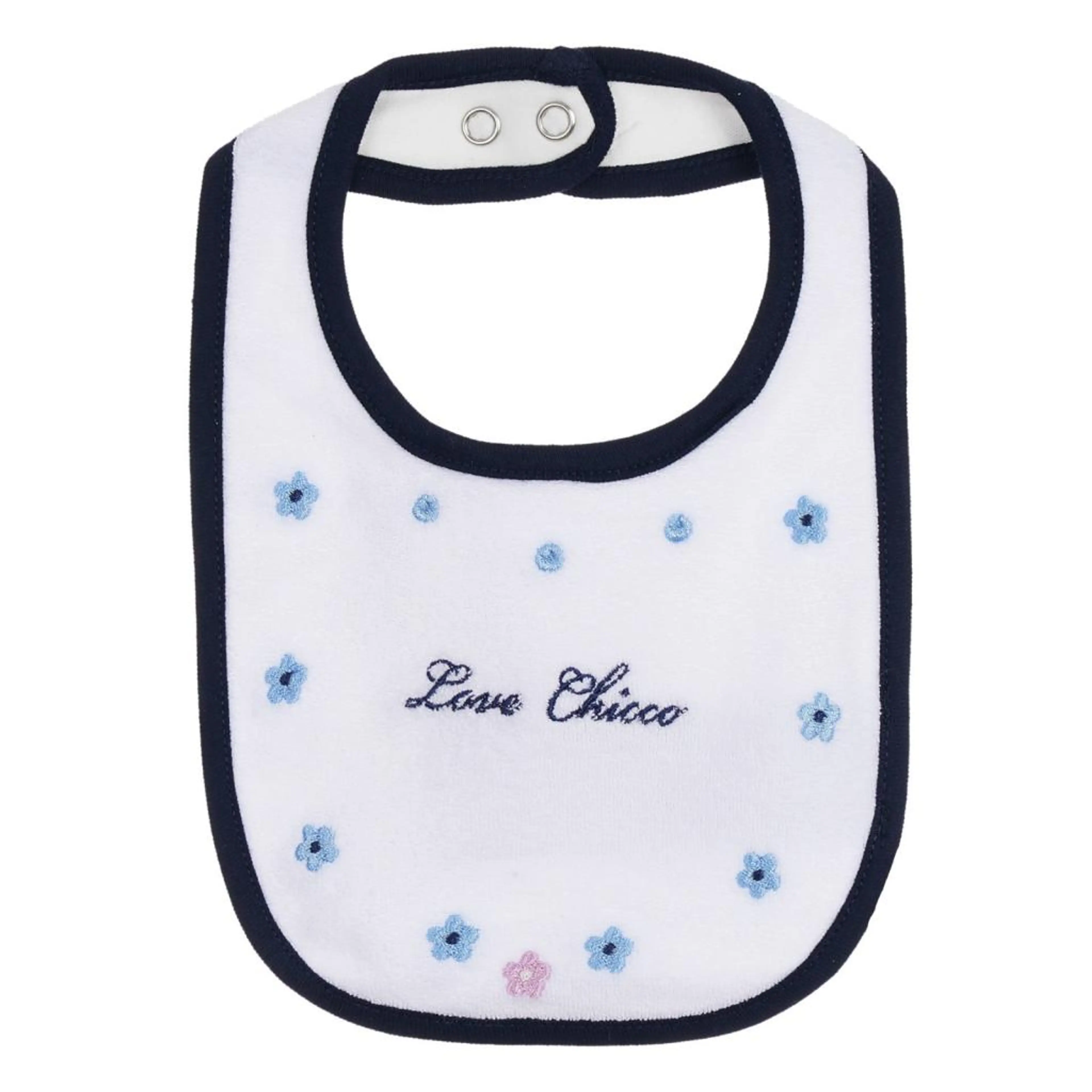 Памучен лигавник Love Chicco, бял
