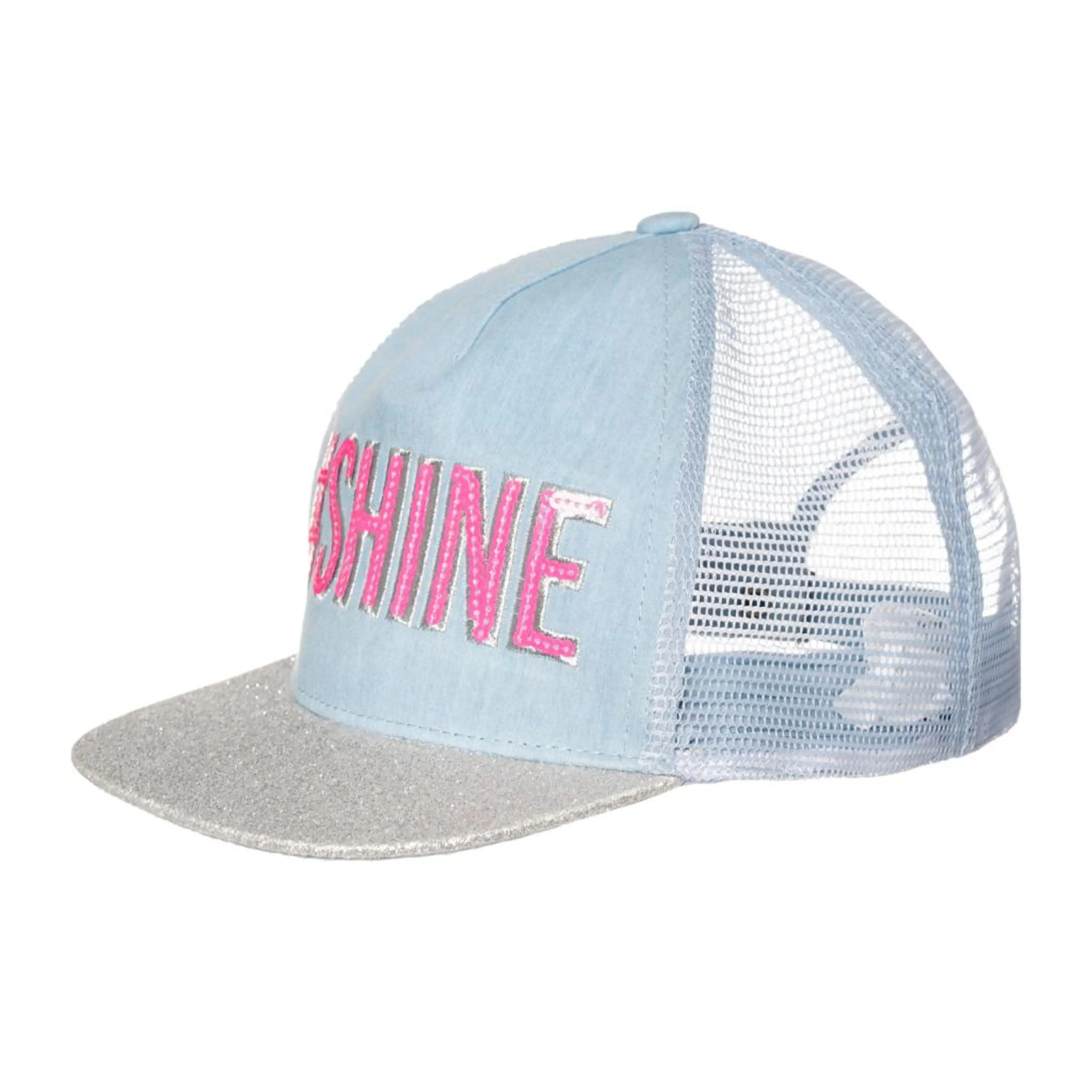 Шапка с брокатена козирка SHINE, многоцветна