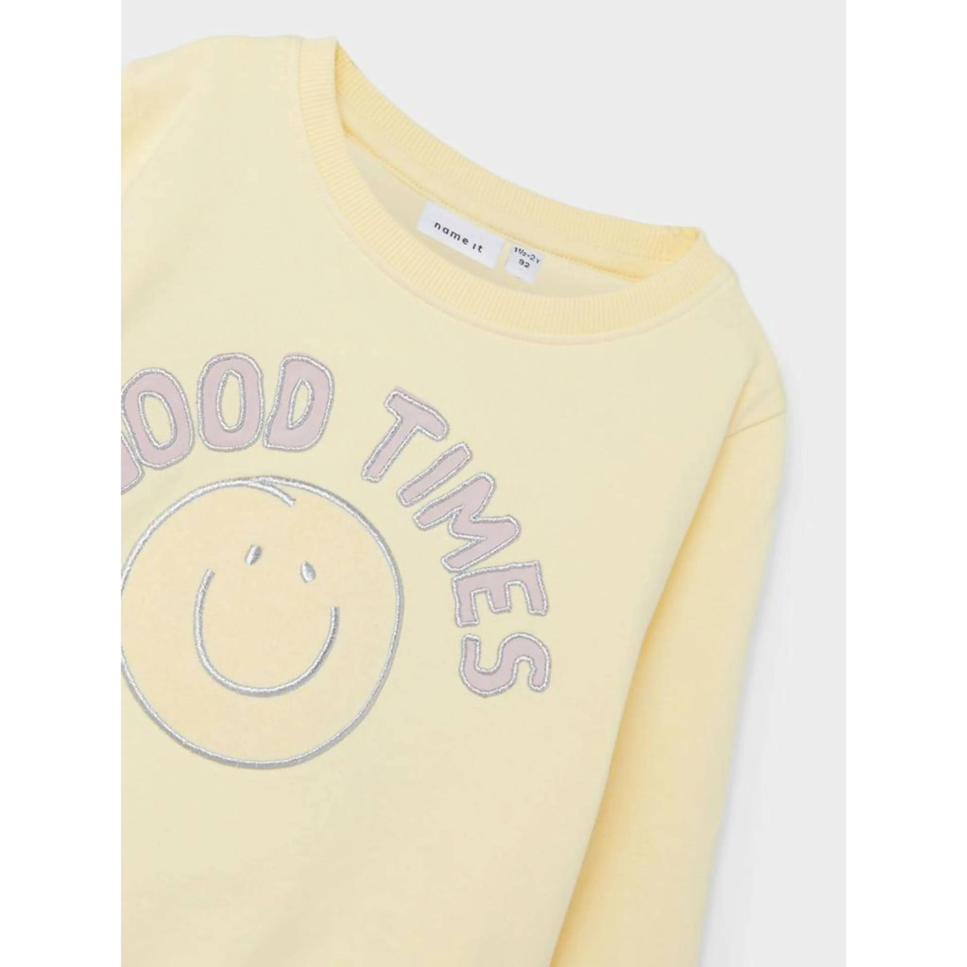 Суитшърт Good times за бебе, жълт